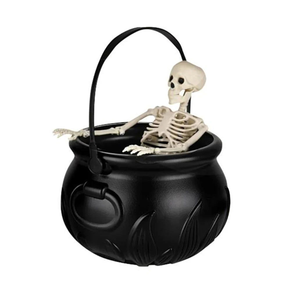 Halloween Witch Cauldron with Fog Maker Scary Prop for Party & Home Decor