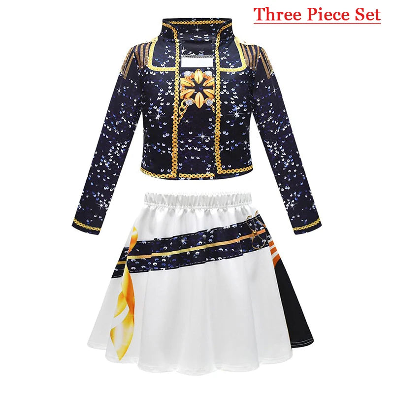 Kids Mira Rumi Zoey Cosplay Costume – Black Stage Outfit for Halloween