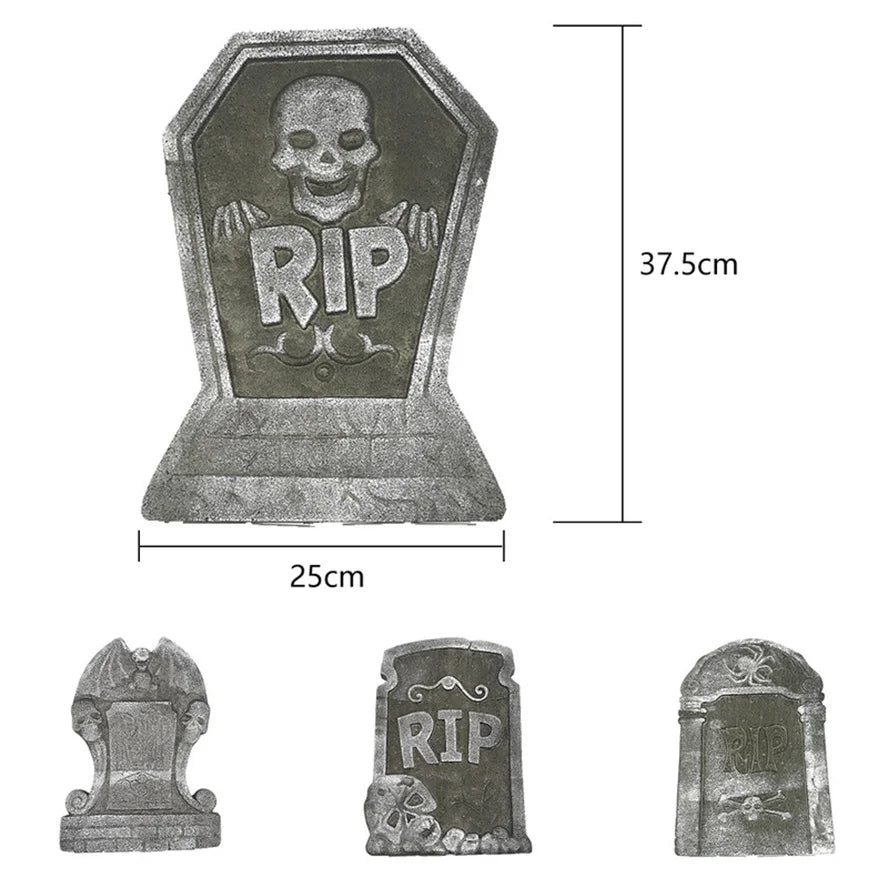 2023 Realistic Halloween Tombstone Decor for Haunted House & Yard