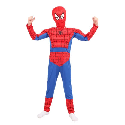 Kids Red Peter Parker Muscle Costume, Halloween Cosplay, Christmas & New Year Gift