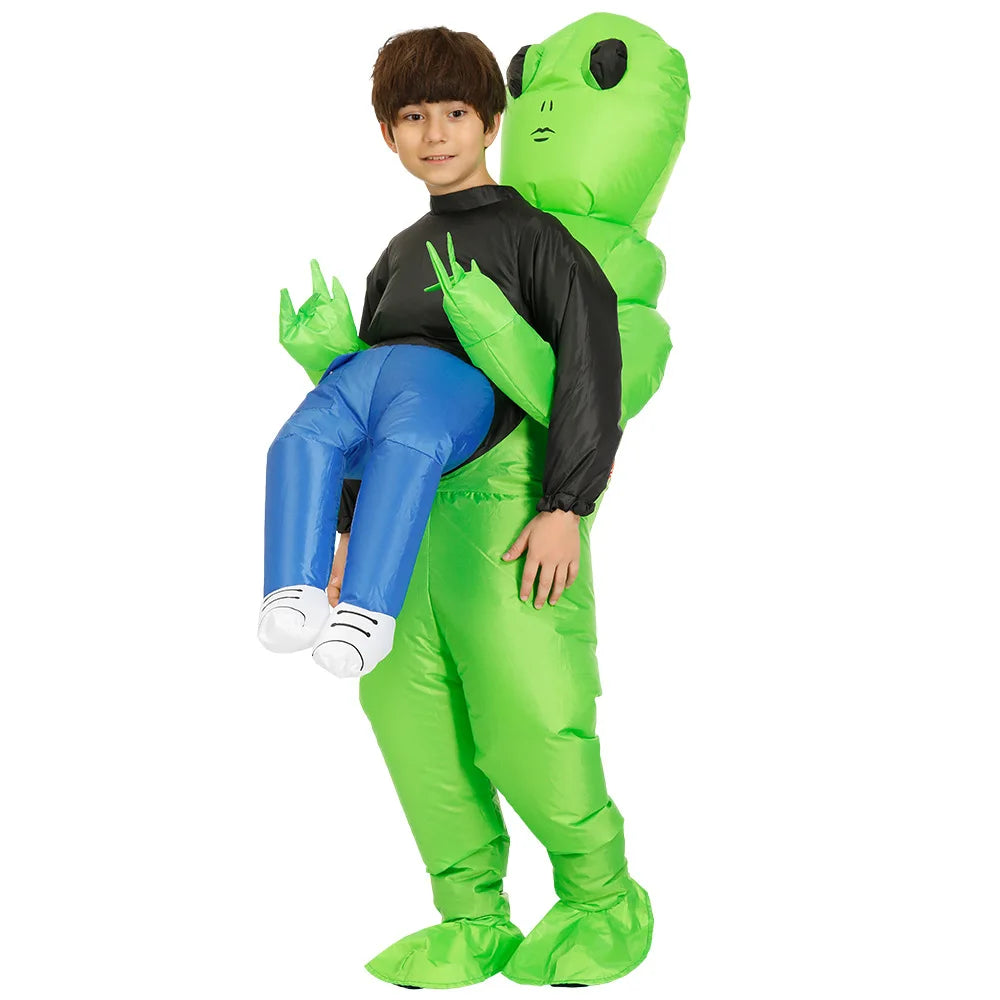 ET-Aliens Inflatable Costume – Scary Monster Cosplay for Adults & Kids