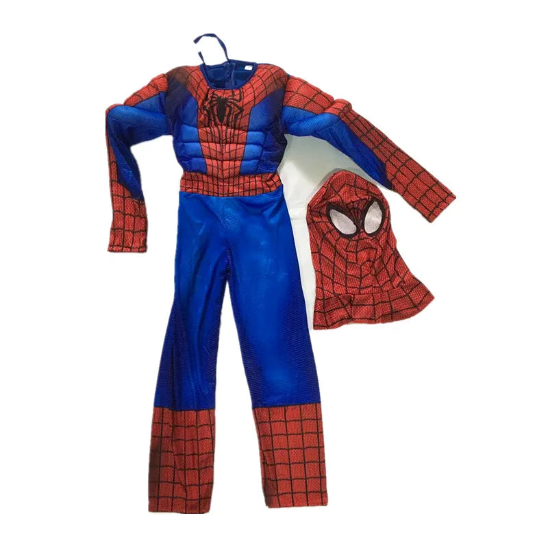 Kids Red Peter Parker Muscle Costume, Halloween Cosplay, Christmas & New Year Gift