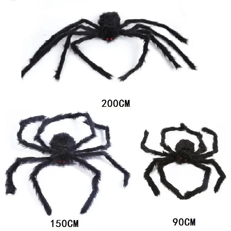 Giant Spider & Huge Web Halloween Decoration for Indoor & Outdoor Haunted Props