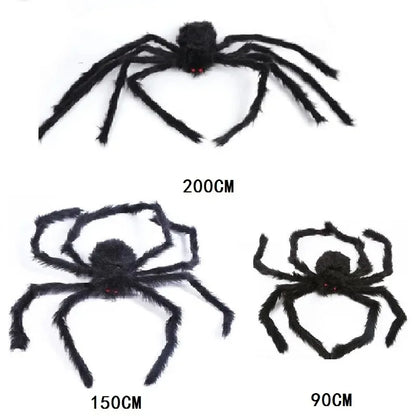 Giant Spider & Huge Web Halloween Decoration for Indoor & Outdoor Haunted Props