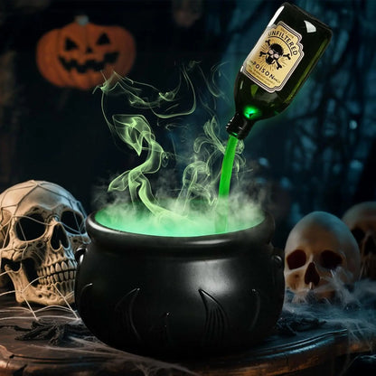 Witch Cauldron Set with Levitation Potion Bottle & Atomizer Halloween Decoration