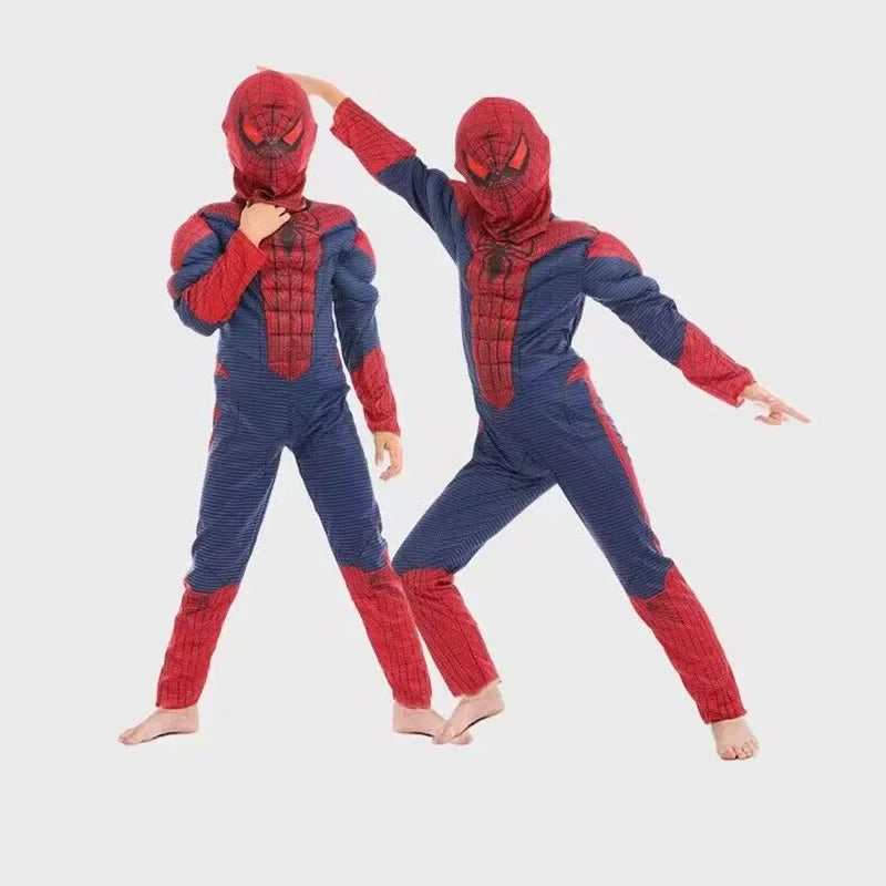 Kids Red Peter Parker Muscle Costume, Halloween Cosplay, Christmas & New Year Gift