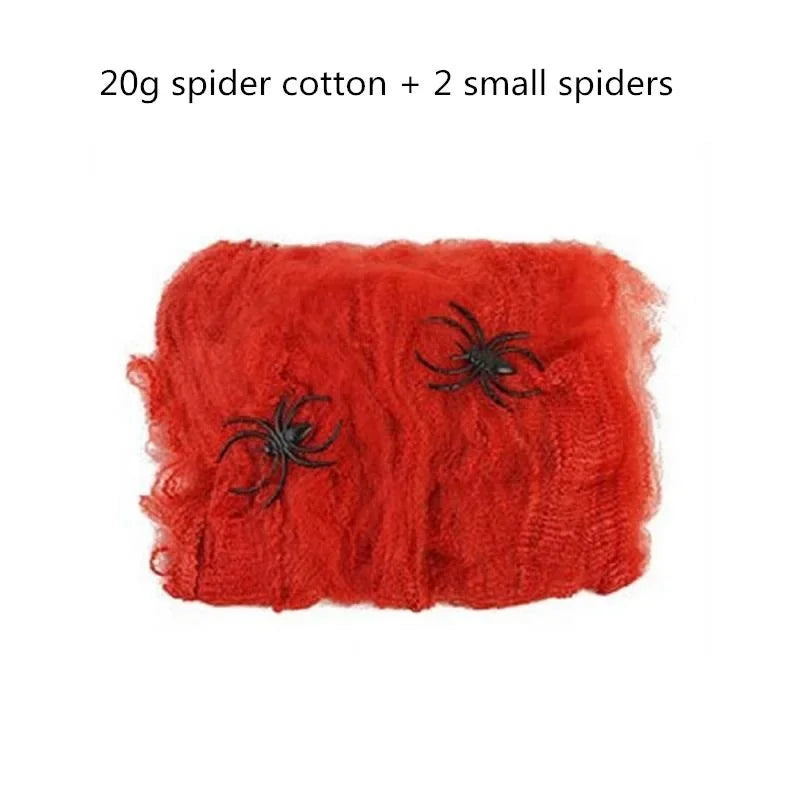 Giant Halloween Black Spider (30/90/150cm) with Web for Home & Haunted House Decor