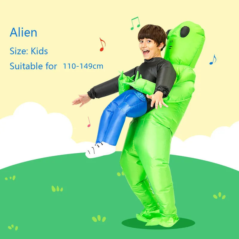 ET-Aliens Inflatable Costume – Scary Monster Cosplay for Adults & Kids