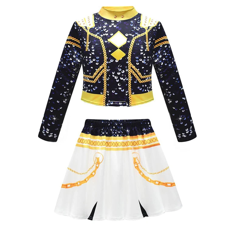 Kids Mira Rumi Zoey Cosplay Costume – Black Stage Outfit for Halloween