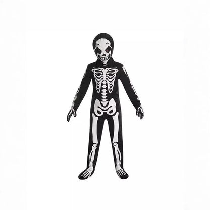 Halloween Skeleton Monster Costume – Glow-in-the-Dark Jumpsuit for Party
