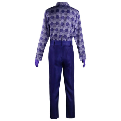 BEAST KINGDOM Movie Joker Cosplay, Purple Suit & Green Wig, Halloween Party Costume,