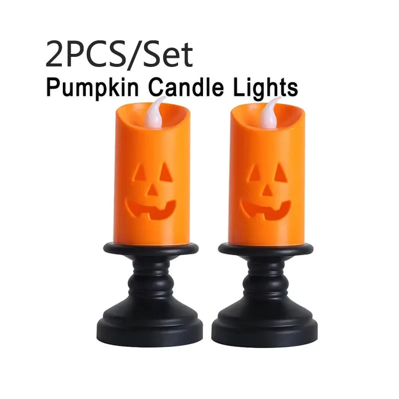 10/20PCS Cute Glowing Halloween Rings & Bracelets for Kids Party Decoration