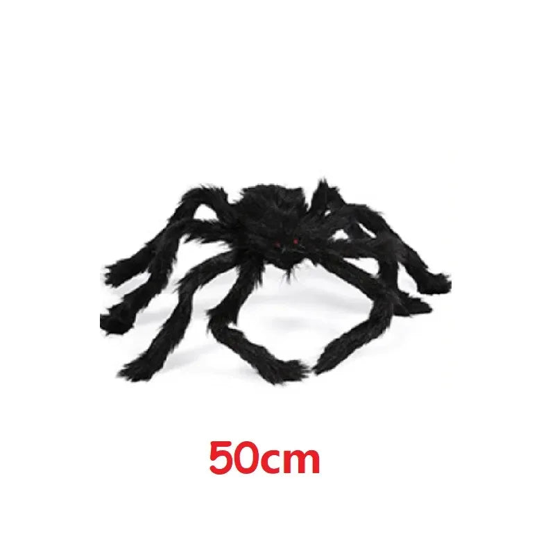 Giant Spider & Huge Web Halloween Decoration for Indoor & Outdoor Haunted Props