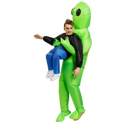 ET-Aliens Inflatable Costume – Scary Monster Cosplay for Adults & Kids