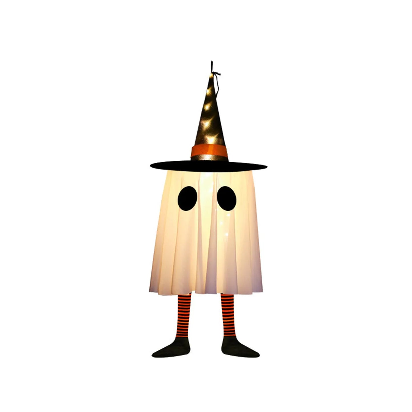 Glowing White Ghost with Fairy Lights 50cm Halloween Outdoor Party Decoration