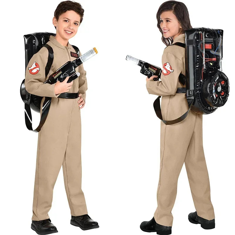 Ghostbusters Cosplay Suit, Halloween Costume with Backpack Prop