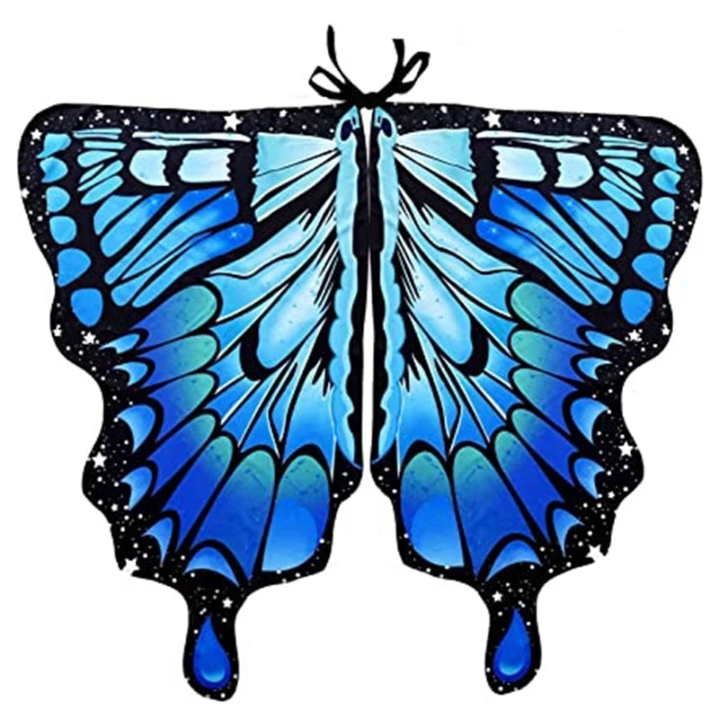Women's Stage Dance Butterfly Wings Cape, Adult Cosplay Party Accessory