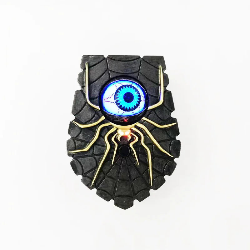 1/2PCS Halloween One-Eyed Doorbell Prop with Glowing Eyeball & Spider