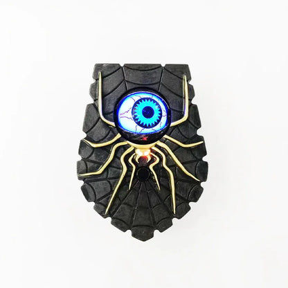 1/2PCS Halloween One-Eyed Doorbell Prop with Glowing Eyeball & Spider