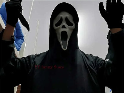 Kids Scream Costume, Halloween Ghostface Outfit for Boys & Teens