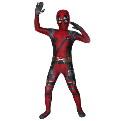 Deadpool 3 Kids Costume – Full Bodysuit Cosplay for Halloween