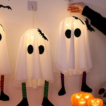 Glowing White Ghost with Fairy Lights 50cm Halloween Outdoor Party Decoration