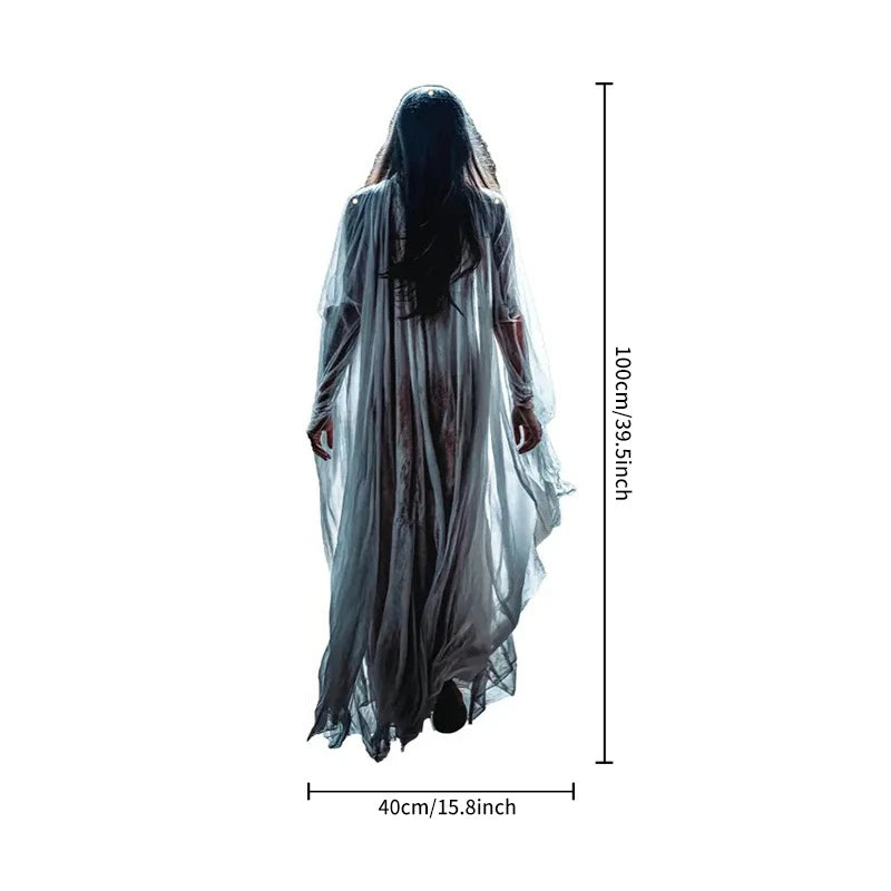 2D Halloween Evil Pumpkin Man Hanging Background Cloth for Indoor & Outdoor Decor