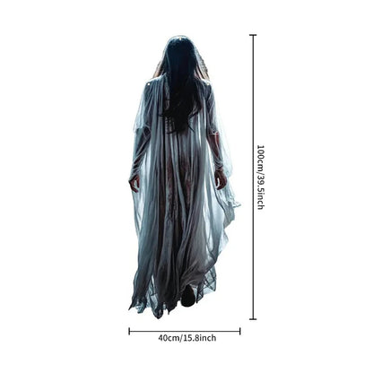 2D Halloween Evil Pumpkin Man Hanging Background Cloth for Indoor & Outdoor Decor