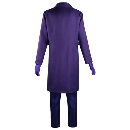 BEAST KINGDOM Movie Joker Cosplay, Purple Suit & Green Wig, Halloween Party Costume,