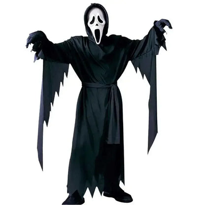 Kids Scream Costume, Halloween Ghostface Outfit for Boys & Teens