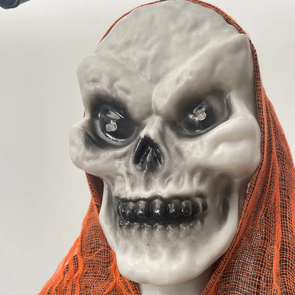 2PCS Halloween Hanging Skull Skeleton Ghost Decorations Horror Props