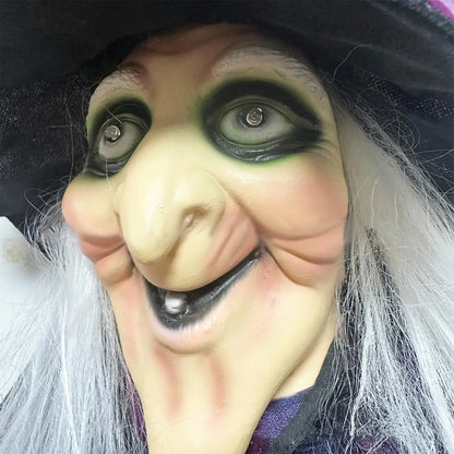 Halloween Witch Ghost Glowing Pendant, Prank Electric Toy Decoration