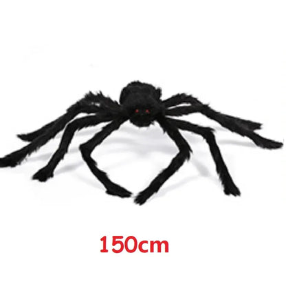 Giant Spider & Huge Web Halloween Decoration for Indoor & Outdoor Haunted Props