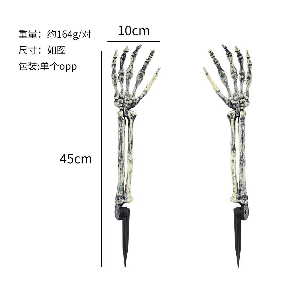 Posable Halloween Skeleton (40/90cm) Human Bones for Party & Haunted House Decor