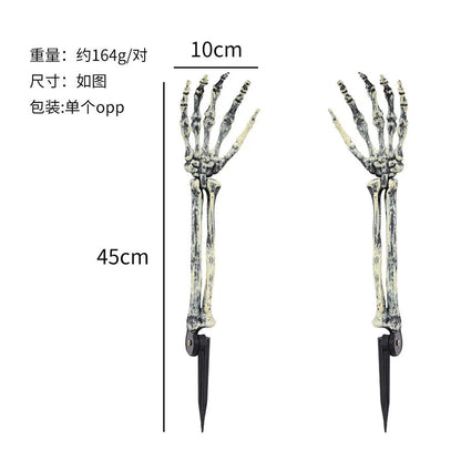 Posable Halloween Skeleton (40/90cm) Human Bones for Party & Haunted House Decor