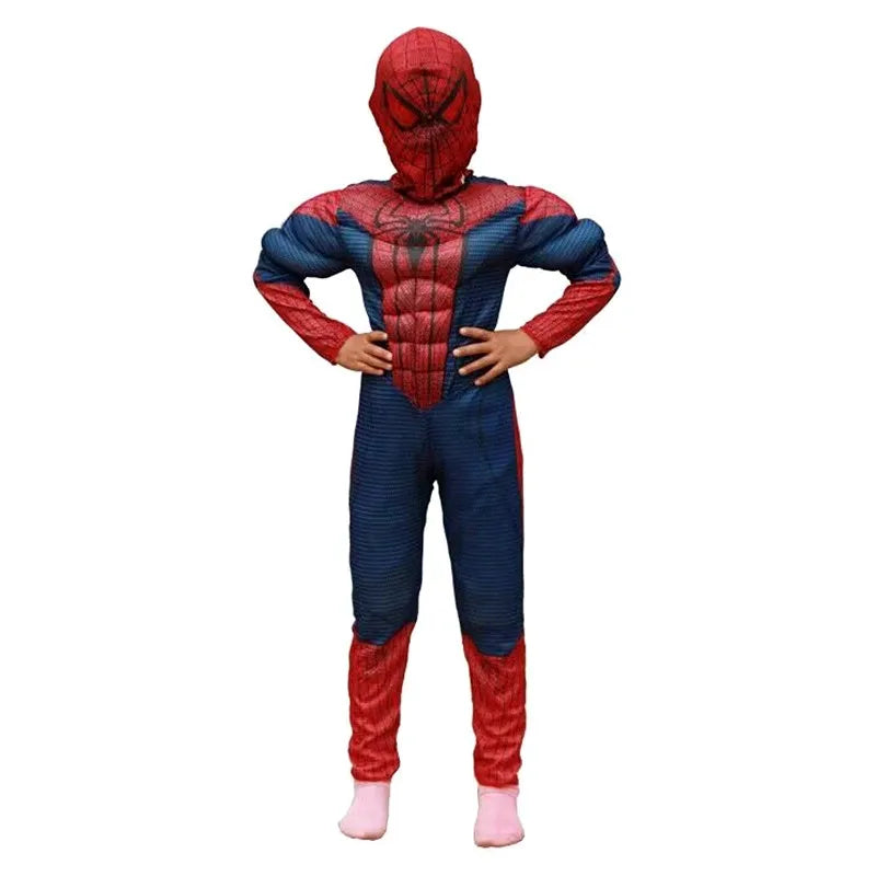 Kids Red Peter Parker Muscle Costume, Halloween Cosplay, Christmas & New Year Gift