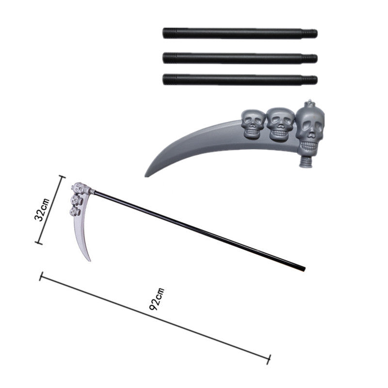 Grim Reaper Costume for Kids – Glowing Red Eyes, Gloves & Mask