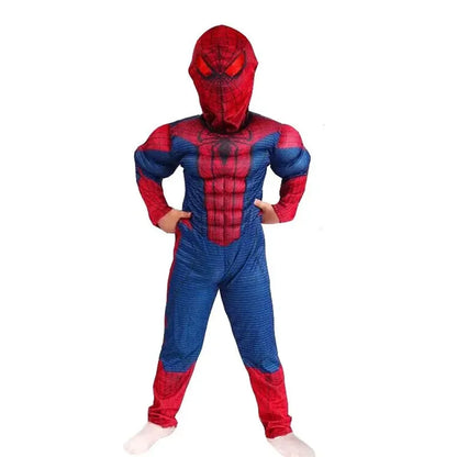 Kids Red Peter Parker Muscle Costume, Halloween Cosplay, Christmas & New Year Gift