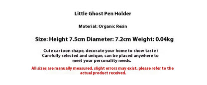 Halloween cute ghost ornament creative desktop decoration for friends birthday gift funny pen holder