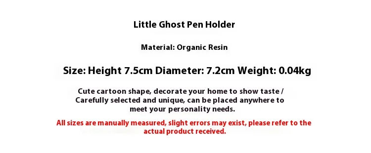 Halloween Cute Ghost Ornament Creative Desktop Decoration & Pen Holder