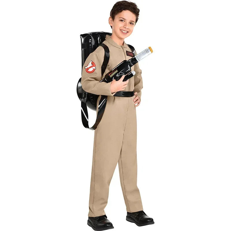 Ghostbusters Cosplay Suit, Halloween Costume with Backpack Prop