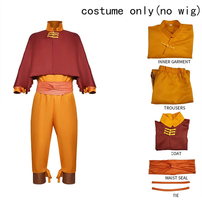 2025 Aang Cosplay Costume, Halloween Anime Con Outfit