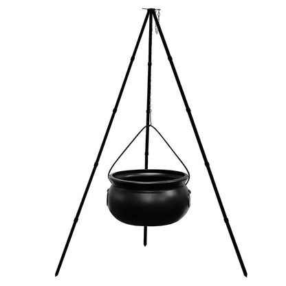 Halloween Witch's Cauldron with Tripod & Lights Candy Bucket Outdoor Party Decor