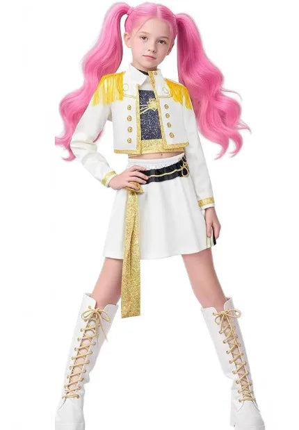 2025 Kpop Demon Hunter Cosplay Costume, Girls Stage Performance Outfit, Halloween