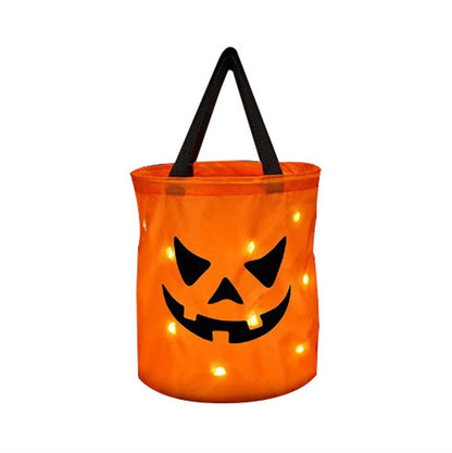 LED Halloween Pumpkin Candy Bucket