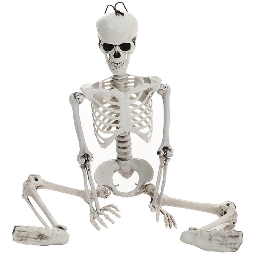 Full Life-Size 90CM Movable Human Skeleton Halloween Hanging Prop