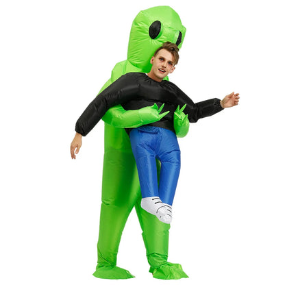 ET-Aliens Inflatable Costume – Scary Monster Cosplay for Adults & Kids