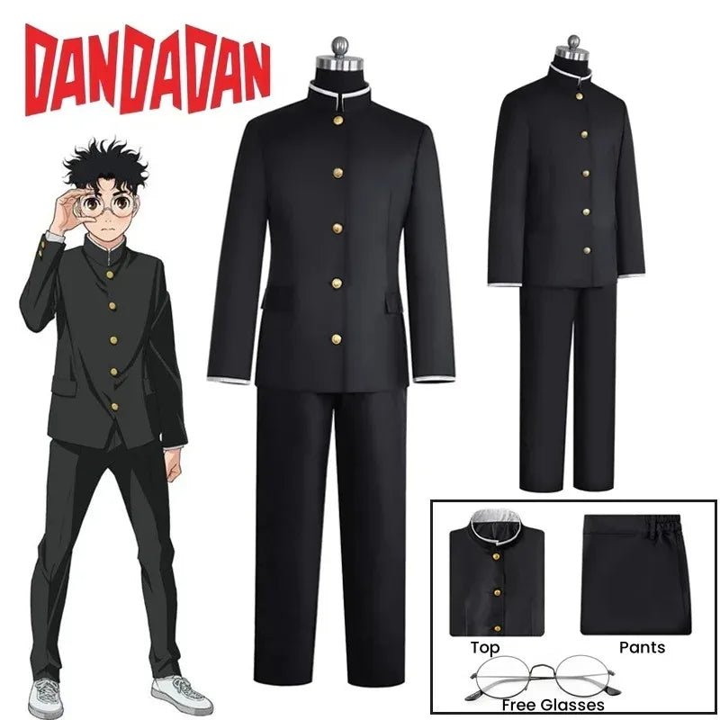 Ken Takakura Cosplay Costume, Black Jacket & Pants, Halloween Party Men’s Uniform
