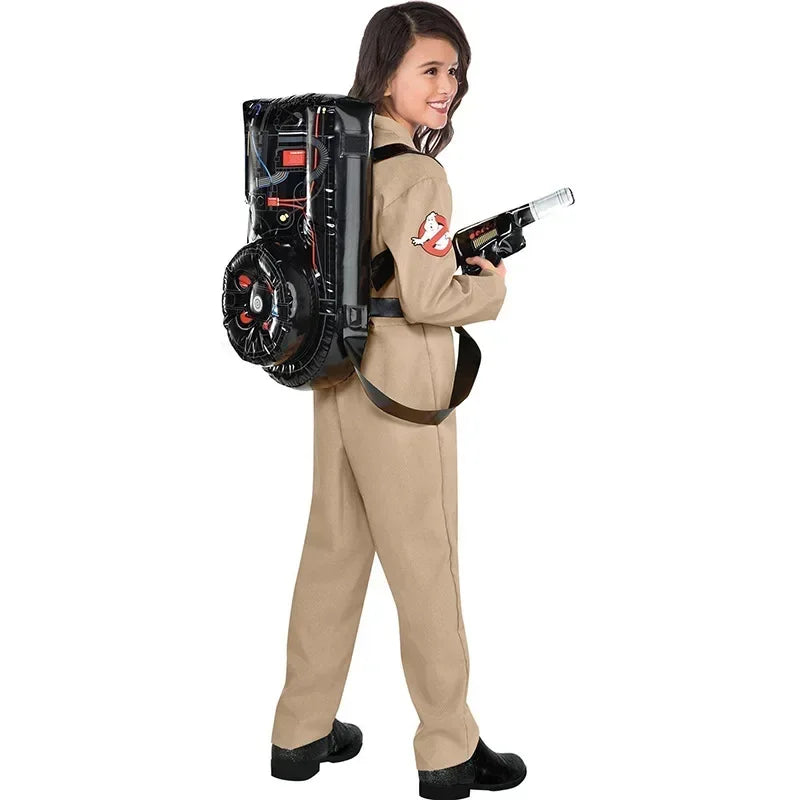 Ghostbusters Cosplay Suit, Halloween Costume with Backpack Prop