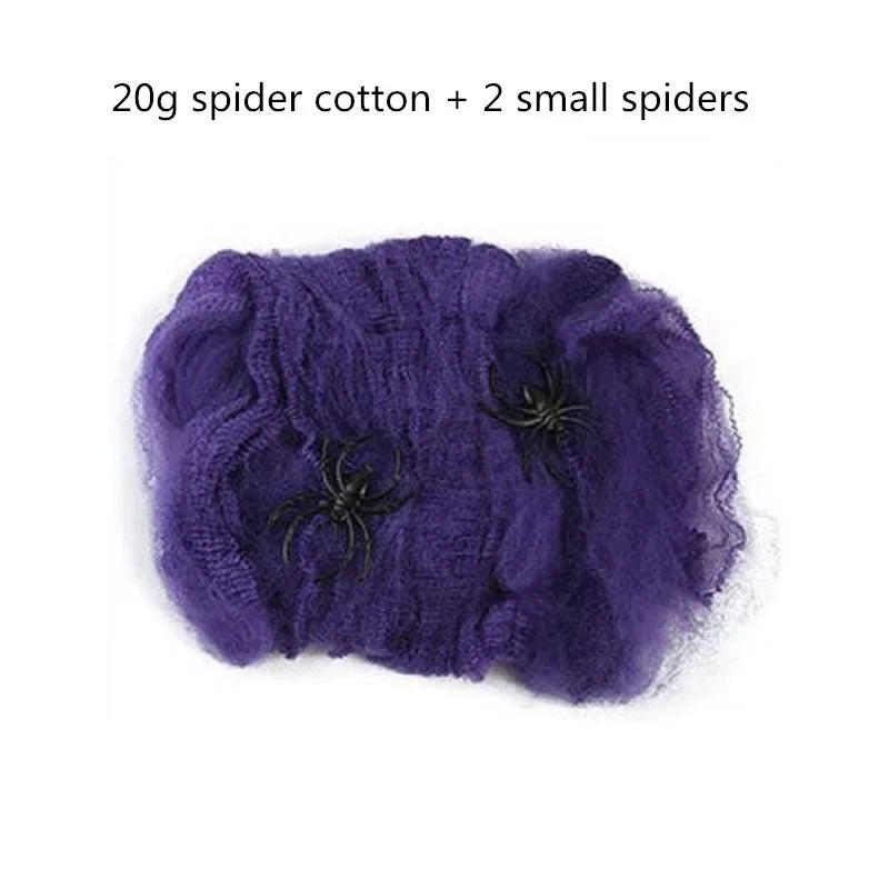 Giant Halloween Black Spider (30/90/150cm) with Web for Home & Haunted House Decor